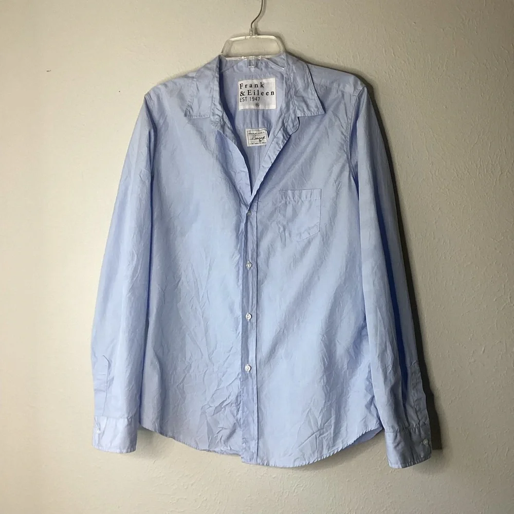 Frank & Eileen Barry Shirt Lt Blue XL - Picture 1 of 7